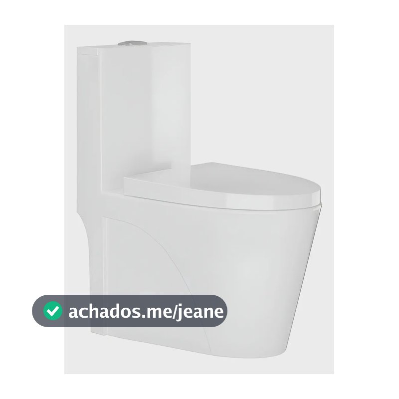 Vaso Sanitário Monobloco Caixa Acoplada Completo - Privada Branco