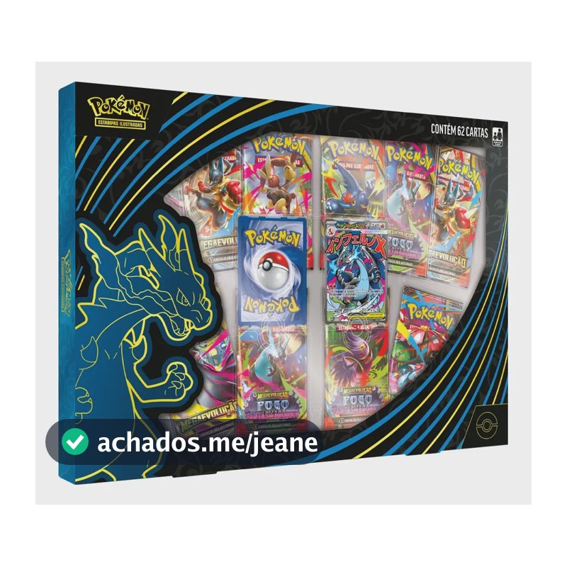 Box Pokémon Mega Charizard X Ex