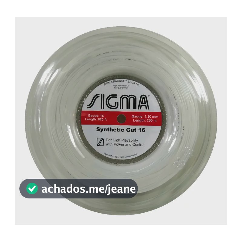 Corda de Tênis Sigma Tools Synthetic Gut 16 1.30 mm