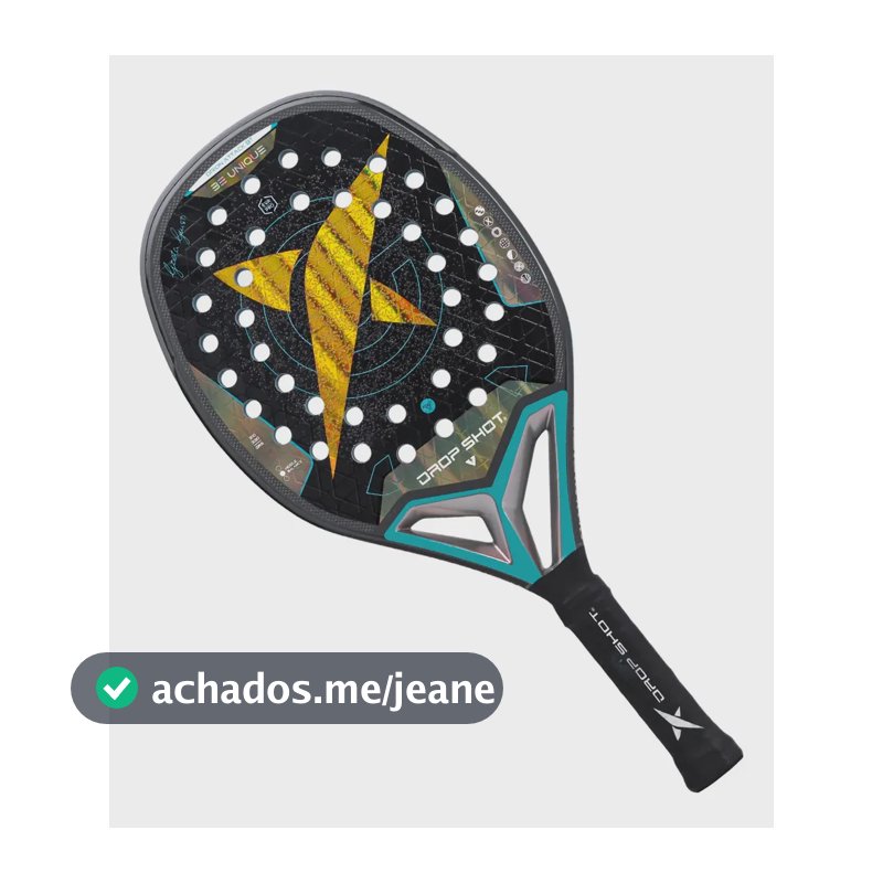 Raquete De Beach Tennis Drop Shot Orion Attack - Greta Giusti Cinza-escuro