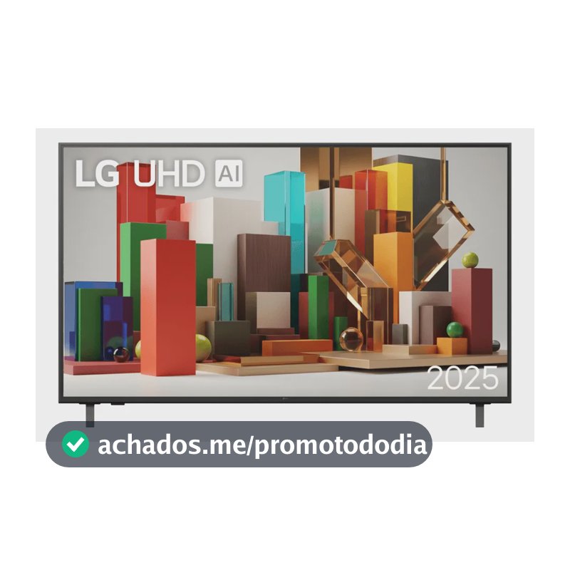 Smart TV Profissional 4K 50" LG UHD 50AU801 Processador α7 AI Ger8 Super Upscaling Google Cast Alexa Integrado Controle AI Smart Magic WebOS 25