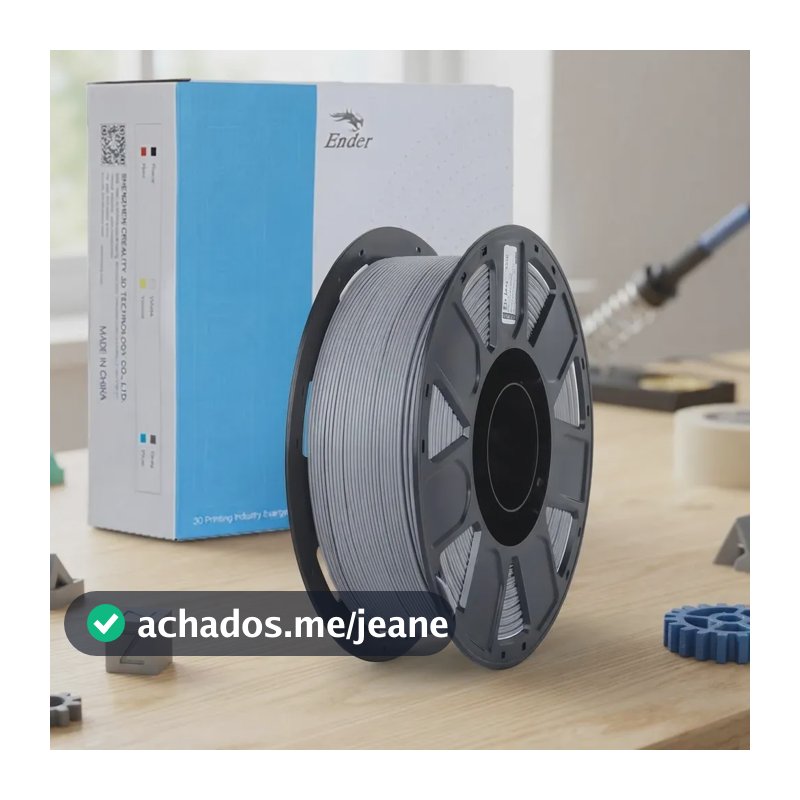 Filamento Creality Ender Pla 1,75 mm 1 kg Cor Cinza