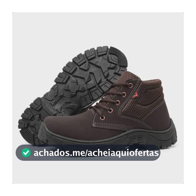 Bota Adventure Trabalho Coturno Tênis Palmilha Gel Casual