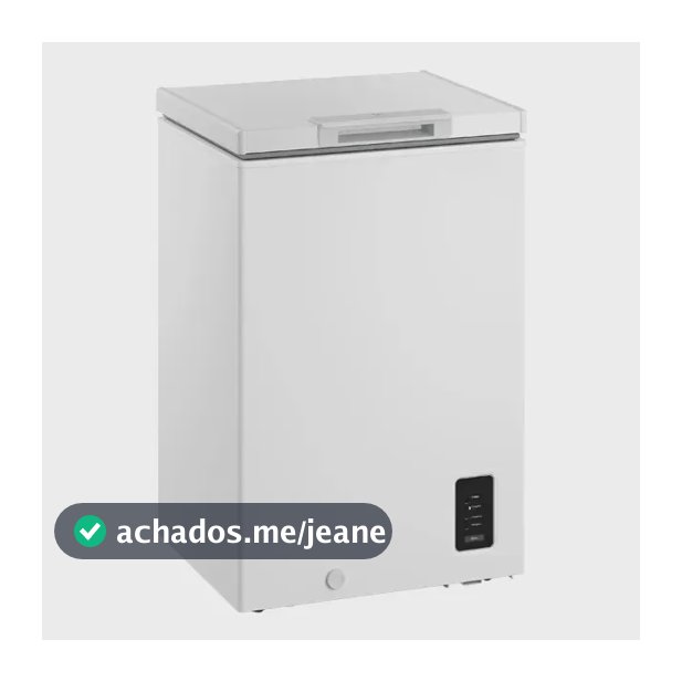 Freezer Horizontal Electrolux 95L Inverter Bivolt Uma Porta Branco (HB100) Bivolt