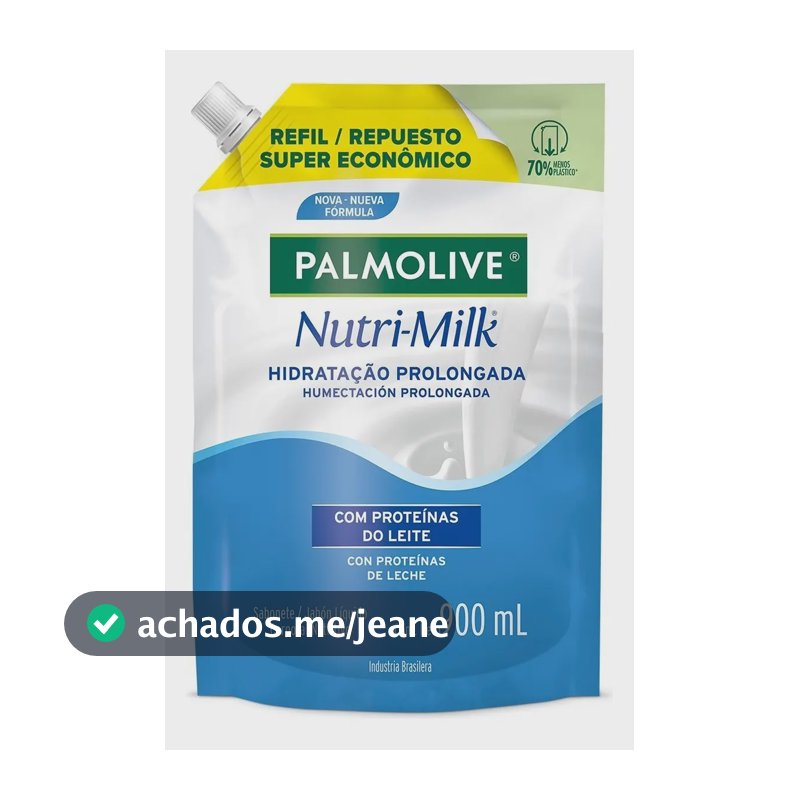 Refil Sabonete Líquido Nutri-milk Hidratação Prolongada 900ml Palmolive