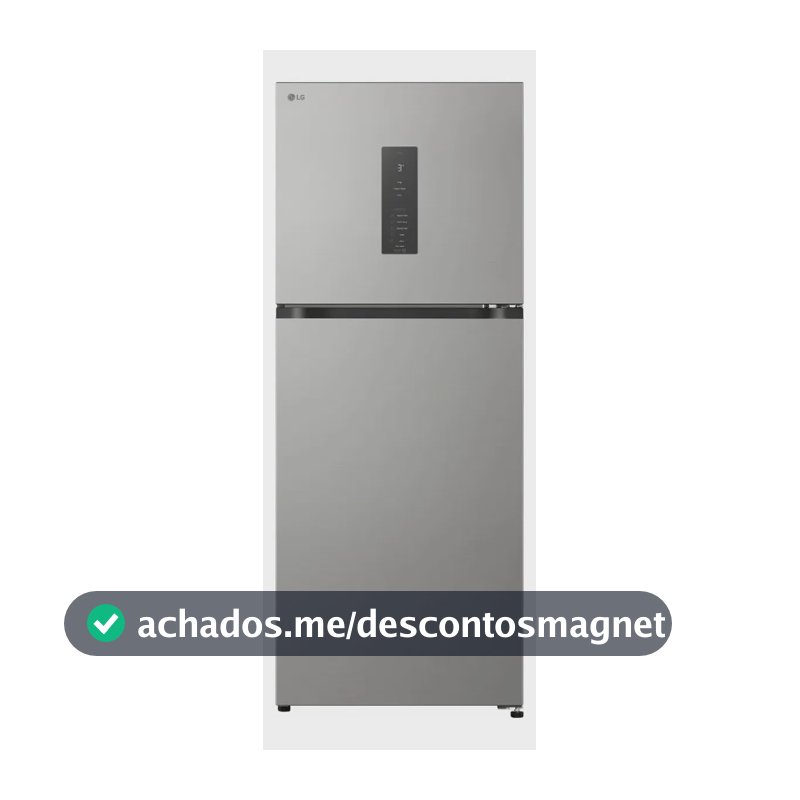 Geladeira LG Inverter 476l Duplex Bivolt Inox (gb-b472pfsf) Prateado
