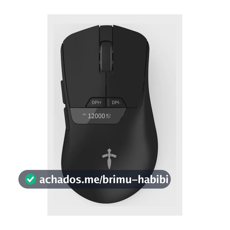 Mouse Gamer Titorion Sem Fio Com Sensor Pixart 3311 e 12000 DPI