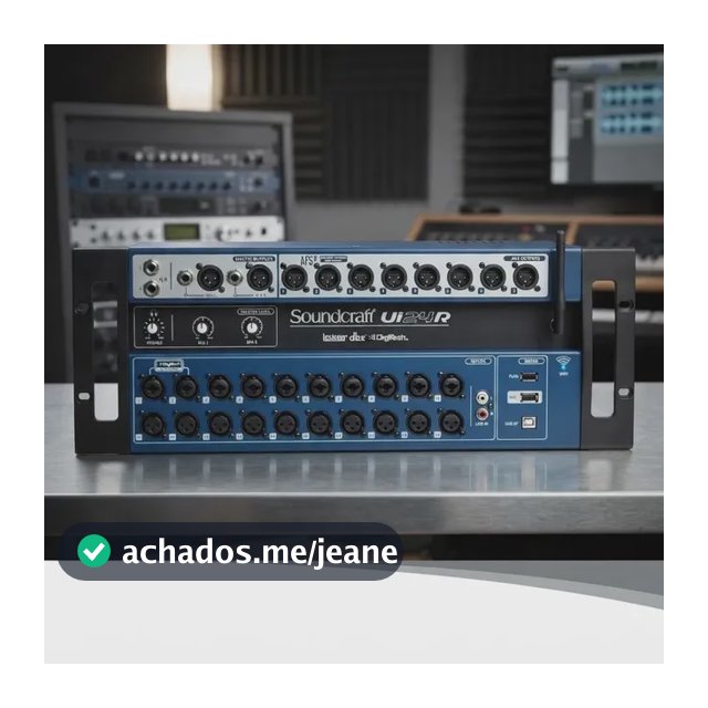 Mesa De Som Digital Soundcraft Ui24r 24 Canais Rack Profissional 127/220v