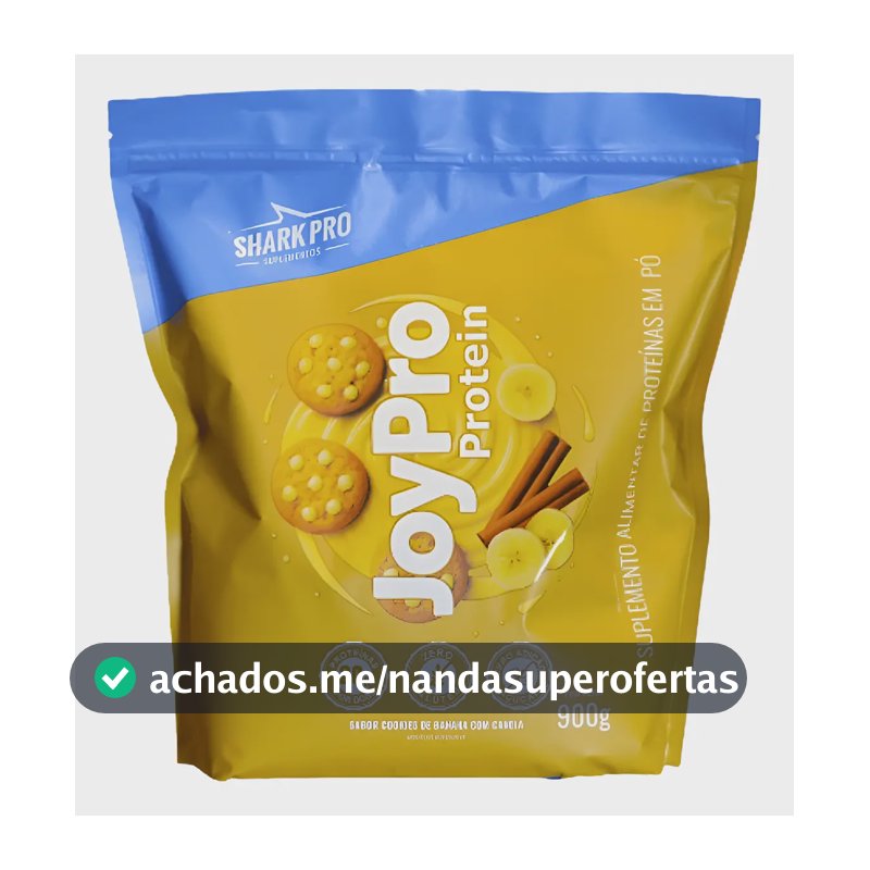 Whey Protein Joypro Refil 900g - Sabor Cookies De Banana Com Canela