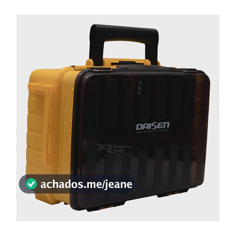 Caixa De Pesca Daisen Ds408 Cor Amarelo