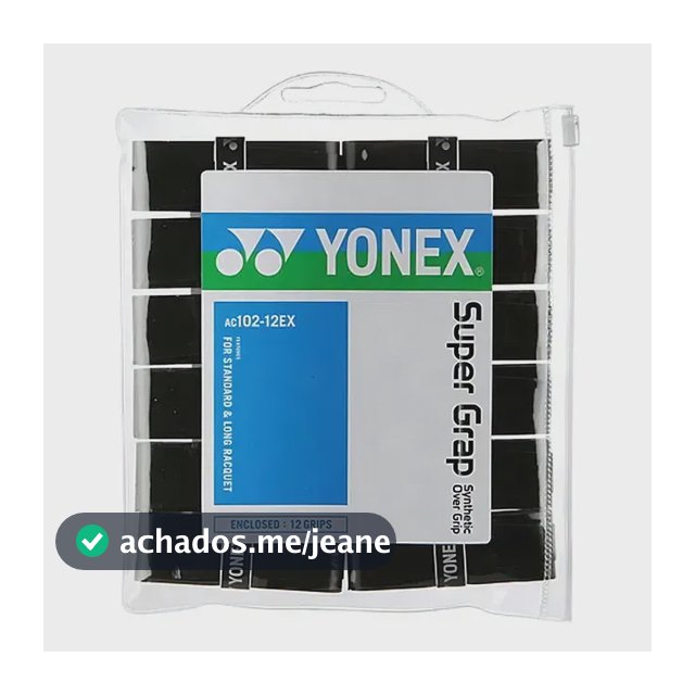 Yonex Super Grap Overgrip 12 Unidades Branco / Preto