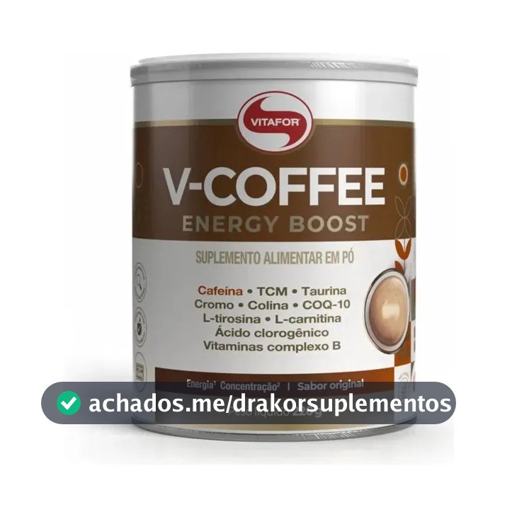 Suplemento V-coffee Energy Boost 220g Vitafor
