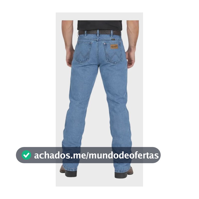 Calça Jeans Wrangler 100% Algodão Importada 13m Cowboy Cut Delavê Importada Algodão 36eua 48br