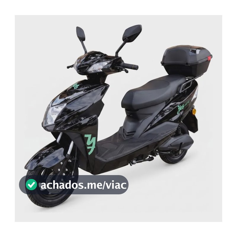 Moto Scooter Bicicleta Eletrica 1000w Sem Cnh Sem Placa 32km Preto