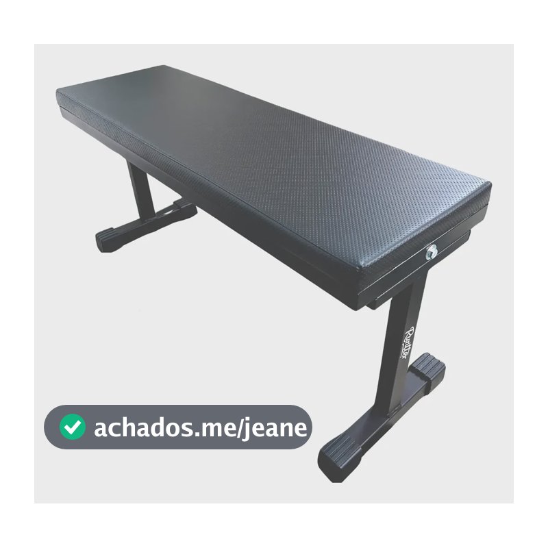 Banco Musculação Supino Reto Runtter Academia 90cm Até 300kg Preto