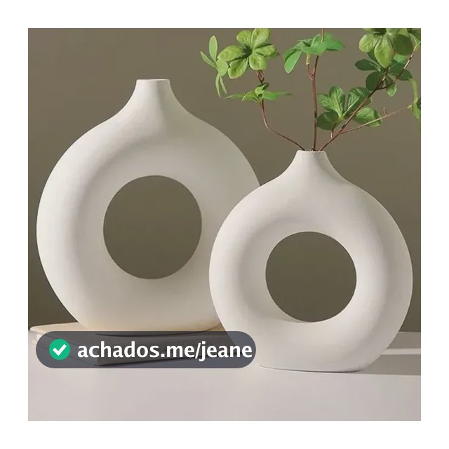 Vaso Decorativo Vazado Estilo Escandinavo