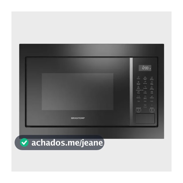 Micro-ondas Brastemp de Embutir 32L Preto - BM146AE 127v
