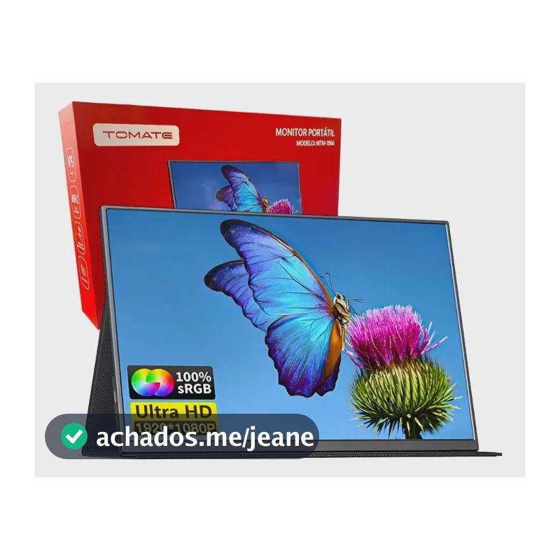 Monitor Portátil 15,6" Tomate MTM-1506 Full HD IPS Ultra Slim USB-C/HDMI.
