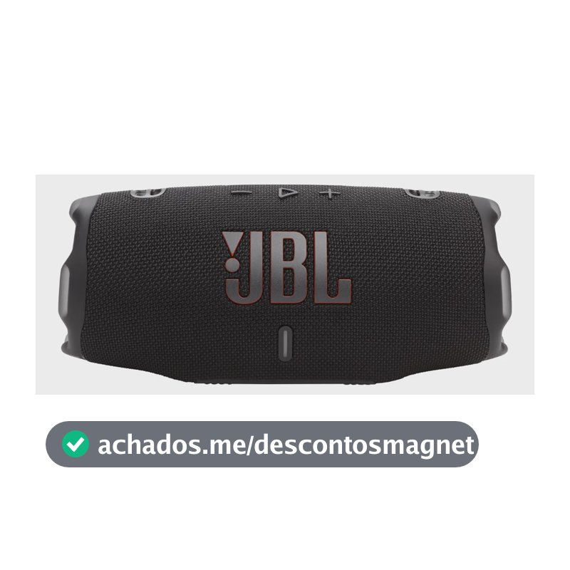 Caixa De Som Jbl Charge 6 Bluetooth Preto Original
