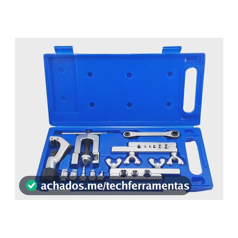 Kit Flangeador Alargador Tubos Vulkan VLCH 278L Com Cortador e Chave Catraca