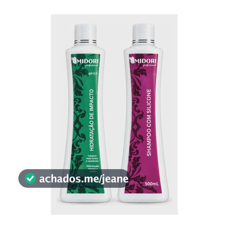 Shampoo Com Silicone e Condicionador De Impacto 500ml