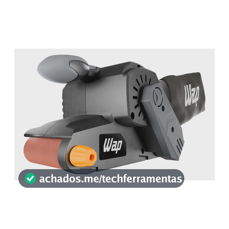 Lixadeira De Cinta Wap Wf Lc01 Com Empunhadura Auxiliar Cor Cinza 220V