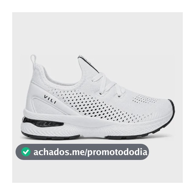 Tênis Branco Feminino Vili Para Caminhada Academia Treino