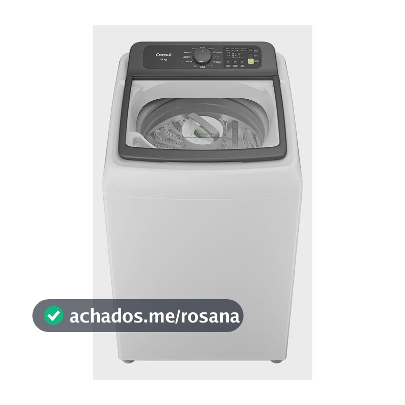 Máquina de Lavar Consul 14Kg Branca com Modo Eco - CWN14AB
