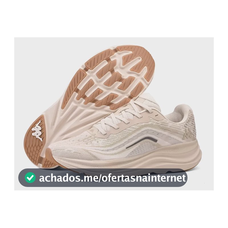 Tênis Kappa Kontroll 2.0 Masculino Feminino Corrida Academia Bege 42