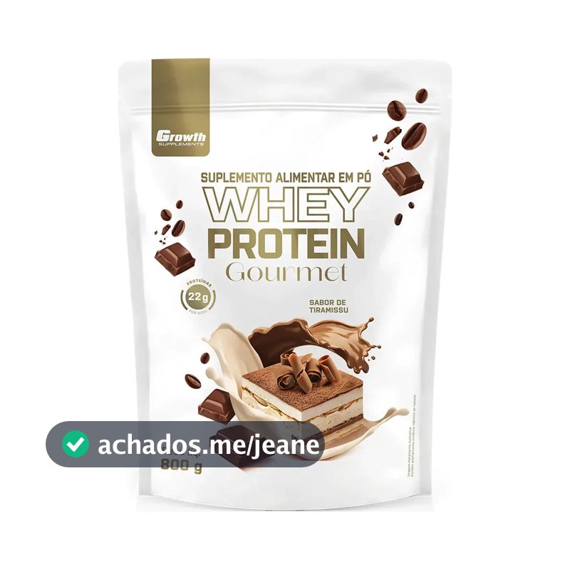 Whey Protein Gourmet 800g Growth Supplements - Tiramisu