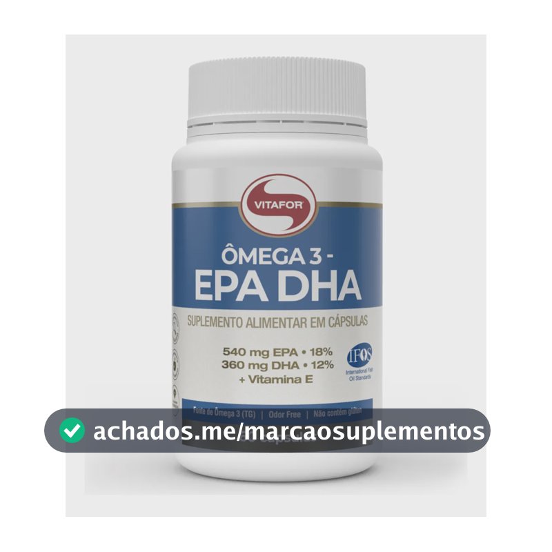 Suplemento Ômega 3 Epa Dha 60 Cápsulas Vitafor