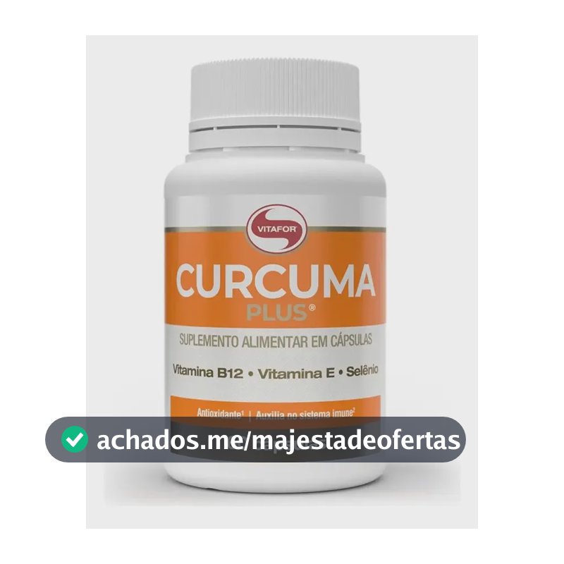 Cúrcuma Vitafor em cápsula Sem sabor x 45g de 60 un