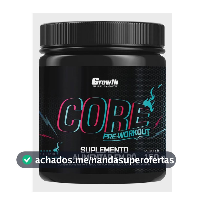 Pré Treino Core 150g Growth Supplements Purple Berry