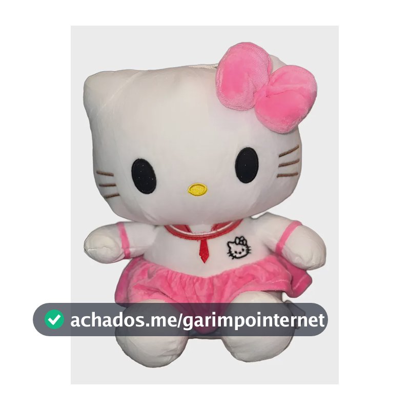 Pelúcia Hello Kitty Miniso de 30 cm, Boneca com Vestido Rosa