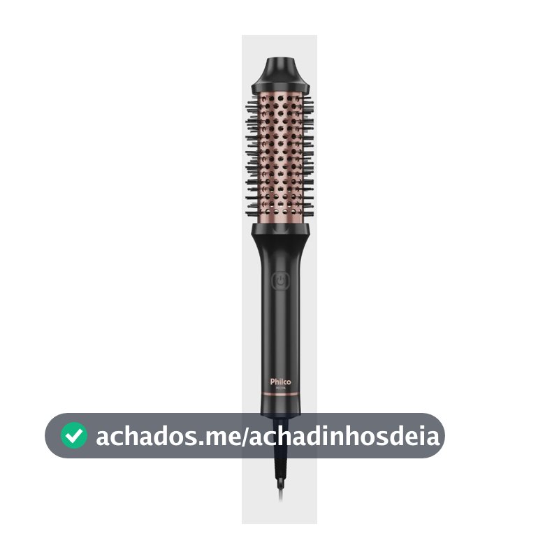 Escova modeladora philco pec17a Revestimento cerâmica bivolt Preto