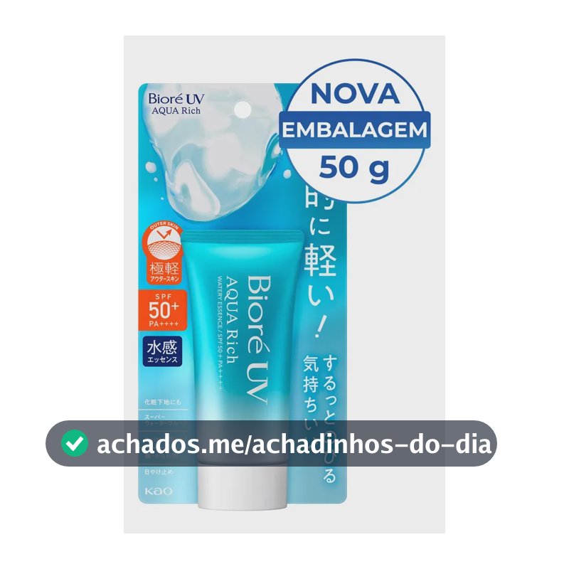 Bioré Protetor Solar Aqua Rich Watery Essence Fps 50 50 g