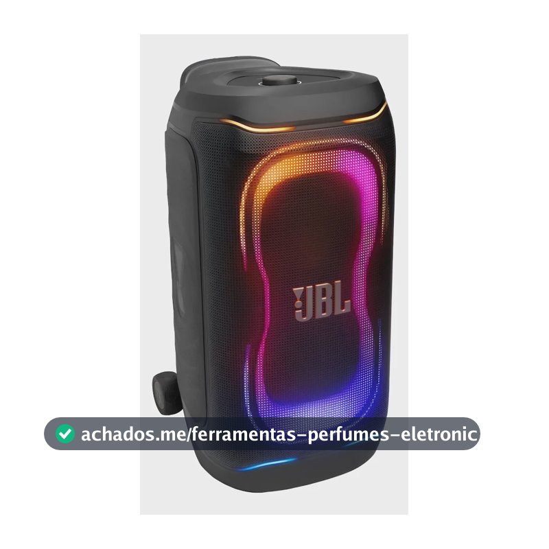 Caixa De Som Jbl Partybox 330 280w Rms Luzes Rgb Bateria 18h Preto Bivolt
