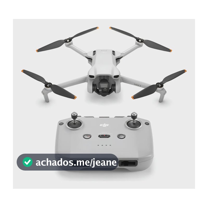 Drone Dji Mini 3 Standard (sem Tela) Cor Cinza + Nf Cinza