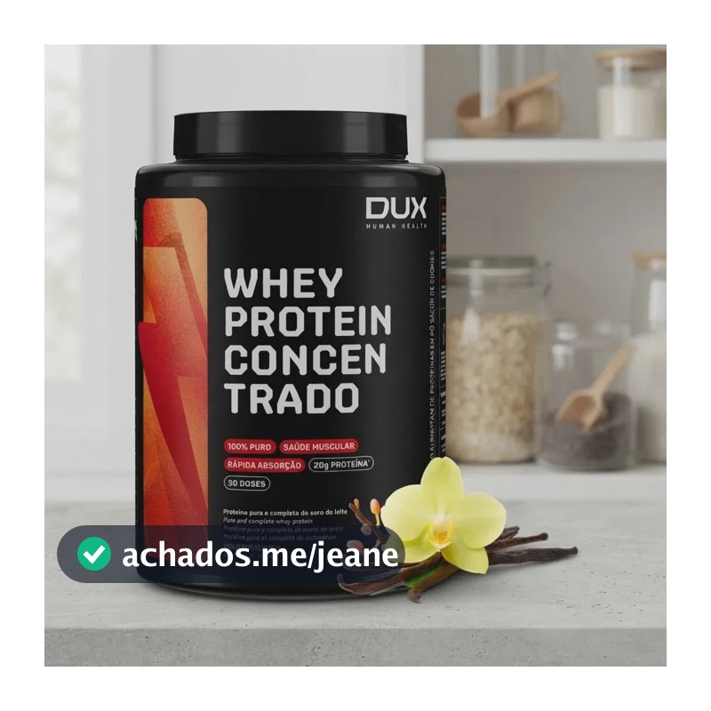 WHEY Protein Concentrado Dux em pó sabor Baunilha x 900g