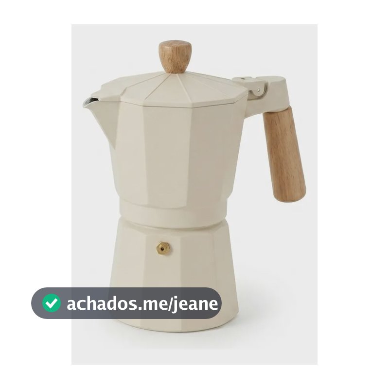 Cafeteira Italiana 300ml Fratelli Alumínio Café Expresso Branco 3v