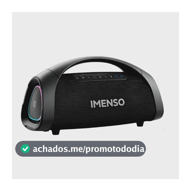 - Imenso X73 200w Com Luzes Rgb E 2 Microfones Preto 127/220v