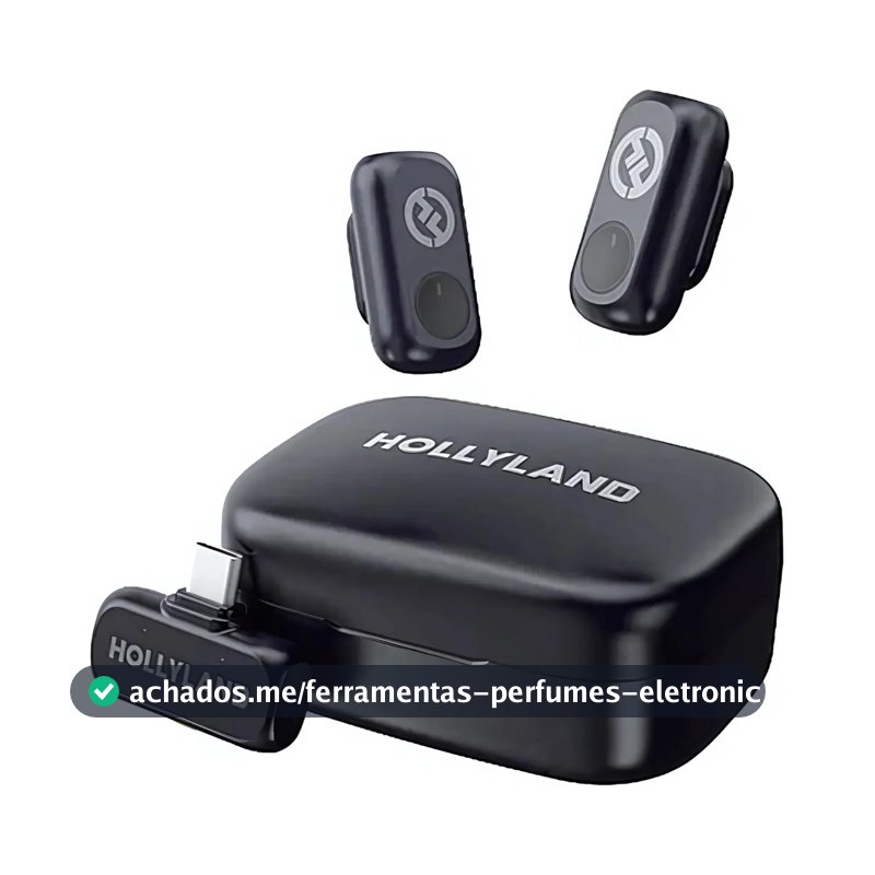 Microfone Hollyland Lark A1 Duo Usb-c cor Preto