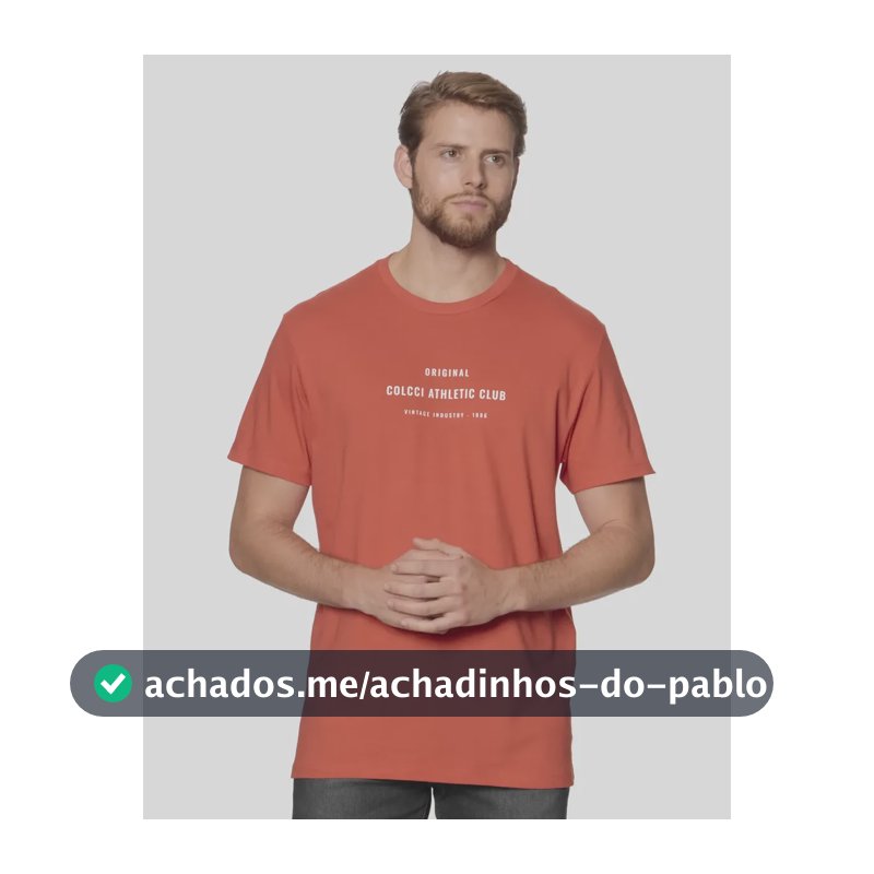 Camiseta Colcci Masculino 350112372 Vermelho Westwood Logo G Estampa Localizada