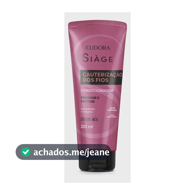 Eudora Condicionador Siàge Cauterização Dos Fios 200ml