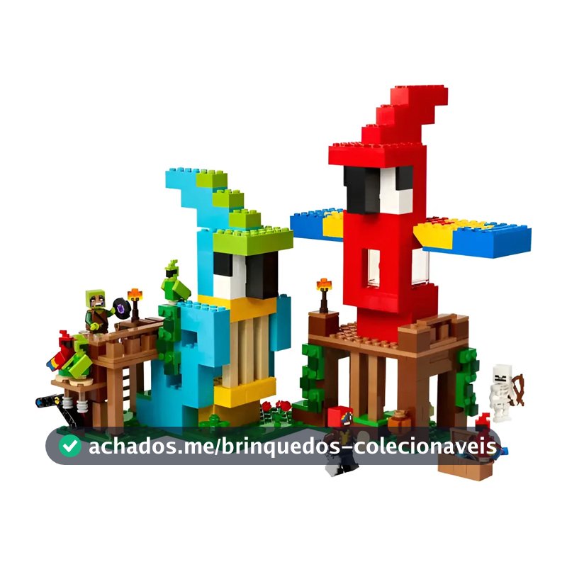 Blocos de montar Minecraft As Casas dos Papagaios 21282 Lego