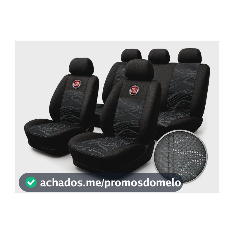 Capa Para Banco Carro Protetora Tecido Palio Uno Siena Punto Preto Argo 2018 A 2019