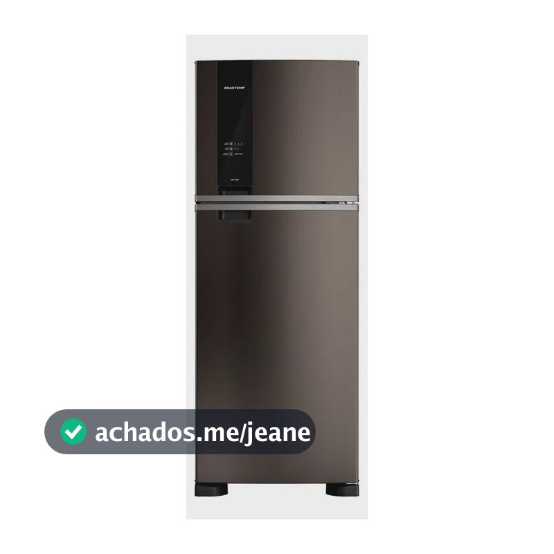 Geladeira Brastemp Brm55fe Frost Free Duplex 463l Preta Preto
