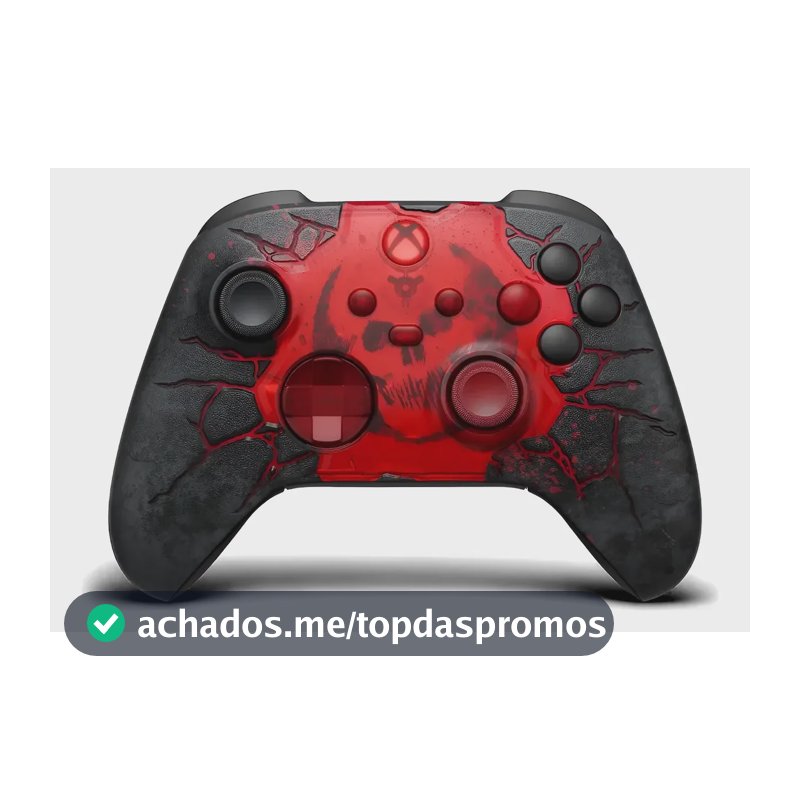 Controle Sem Fio Xbox Series X|s Ed. Limitada Gears E-day Vermelho E Preto