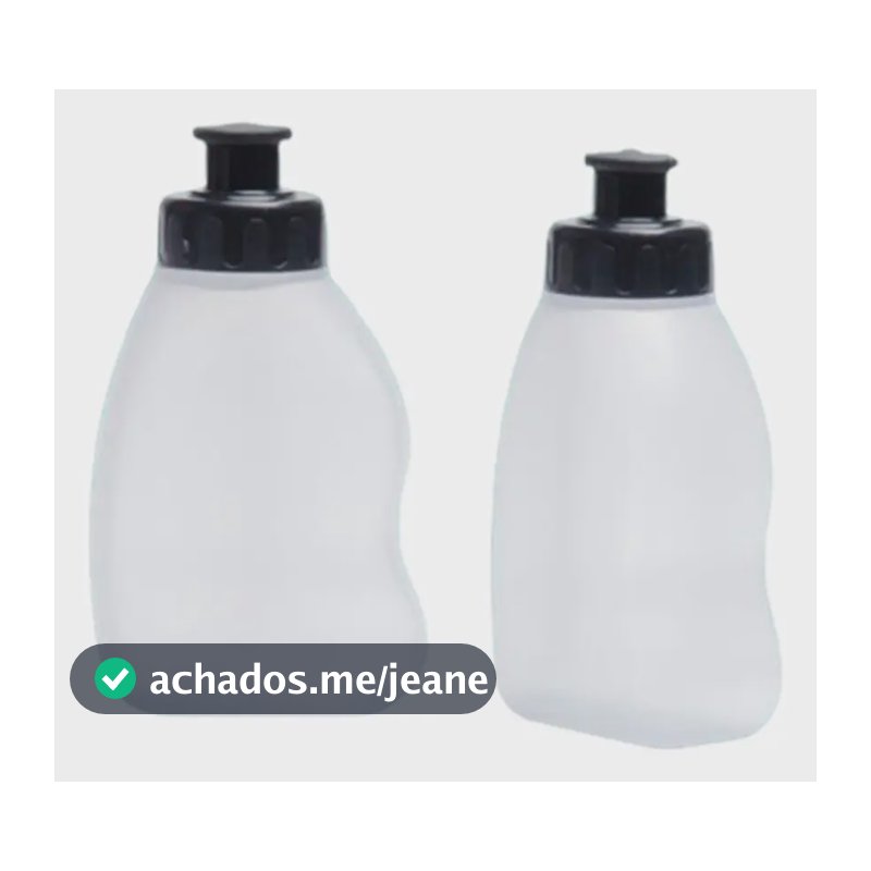 2x Squeeze Garrafinha Mini 245ml Corrida Rua Água Hidratação