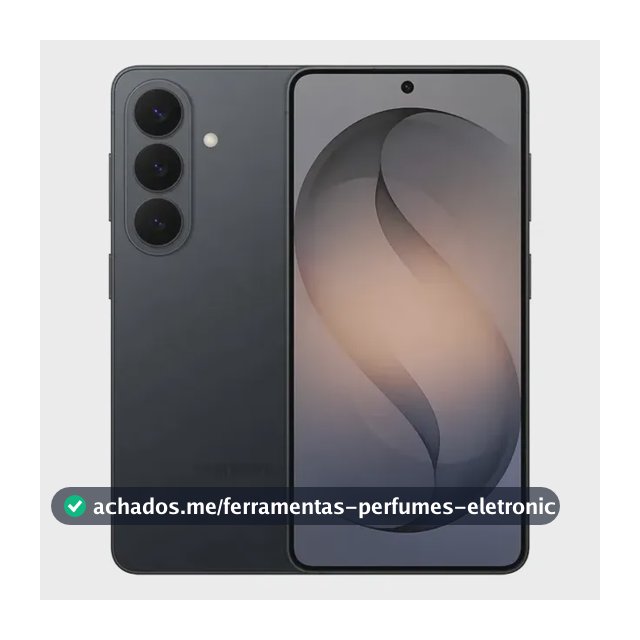 Celular Samsung Galaxy S26 5G, 256GB, 12GB RAM, Galaxy AI, Câmera Tripla de 50+12+10, Tela de 6.3" Preto